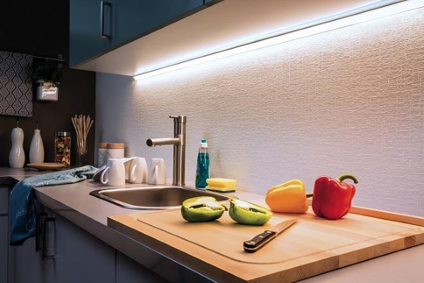 Подсветка кухни светодиодными лампами